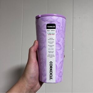 NEW Corkcicle Lavender Floral Tumbler 16 oz